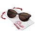 grinderPUNCH Women's Polarized Cateye Sunglasses Lentes Tortoise