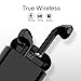 Bluetooth Wireless Headphones, Bluetooth 5.0 Earbuds Wireless Stereo Bass Earphones Touch Control with Magnetic Charging Case (IPX4,Black)