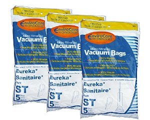 15 Eureka Sanitaire Type ST Vacuum Bags, Express, Power Team Canister, Home Cleaning System Vacuum Cleaners, 63213, 63213A, 63213-g5, 63213-10, S670D, S677D, SC678A, SC883A, SC888J, EUR 678, EUR 688, EUR 888