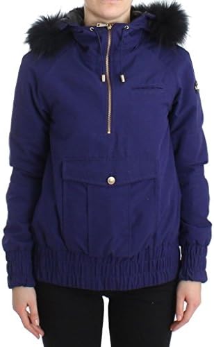 Blue Padded Jacket Hooded Short K-Way