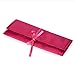 Yepal Unisex-Adult Waterproof Jewelry Roll Bag Hanging Jewelry Organizer Red