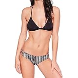 Beauty&Me Women's Zebra Black and White Stripe 2PCS Tankini Swimsuit