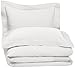 Amazon Brand – Pinzon 400-Thread-Count Egyptian Cotton Sateen Duvet And Sham Set - Full or Queen, Cloud