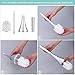Uten Toilet Brush - Modern Ball Shape Holder Design | Anti-Splash and Stainless Steel Base