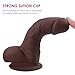 Zemalia Donkey Kong Multi-Speed Vibrator Thick Realistic Penis Silicone Dildo Rechargeable Vibrating Sex Toys G-Spot Massager for Woman Female Masturbation Adult Toys (Brown)