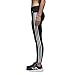 adidas Women's Athletics Essentials 3-Stripes Tights, Black/White, Small