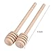 zhajiang 12 Pack Mini Wooden Honey Dipper Sticks, Honey Dippers 6 inch with Individually Wrapped Server for Honey Dispense Drizzle Honey and Wedding Party Favors