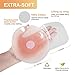 Nippleless Covers for Big Boobs, Silicone Breast Lift Pasties, Reusable, Self-adhesive, Invisible Nippleless Covers, Extra Thin & Soft (1 Pair 4.7
