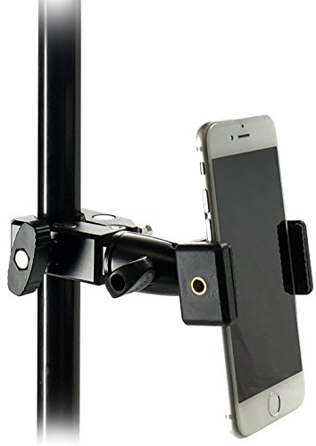 iShot Pro Remora S1 iPhone Universal Smartphone Tripod Monopod Mount Holder + HD Metal Pipe Bar Pole Clamp Adapter - Compatible with iPhone Samsung Galaxy Nexus LG HTC and Other 2.2-3.2" Cell Phones