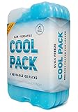 [NEW] Cool Pack, Slim Long-Lasting Ice Packs - Great for Coolers or Lunch Box - (Set of 4) ()