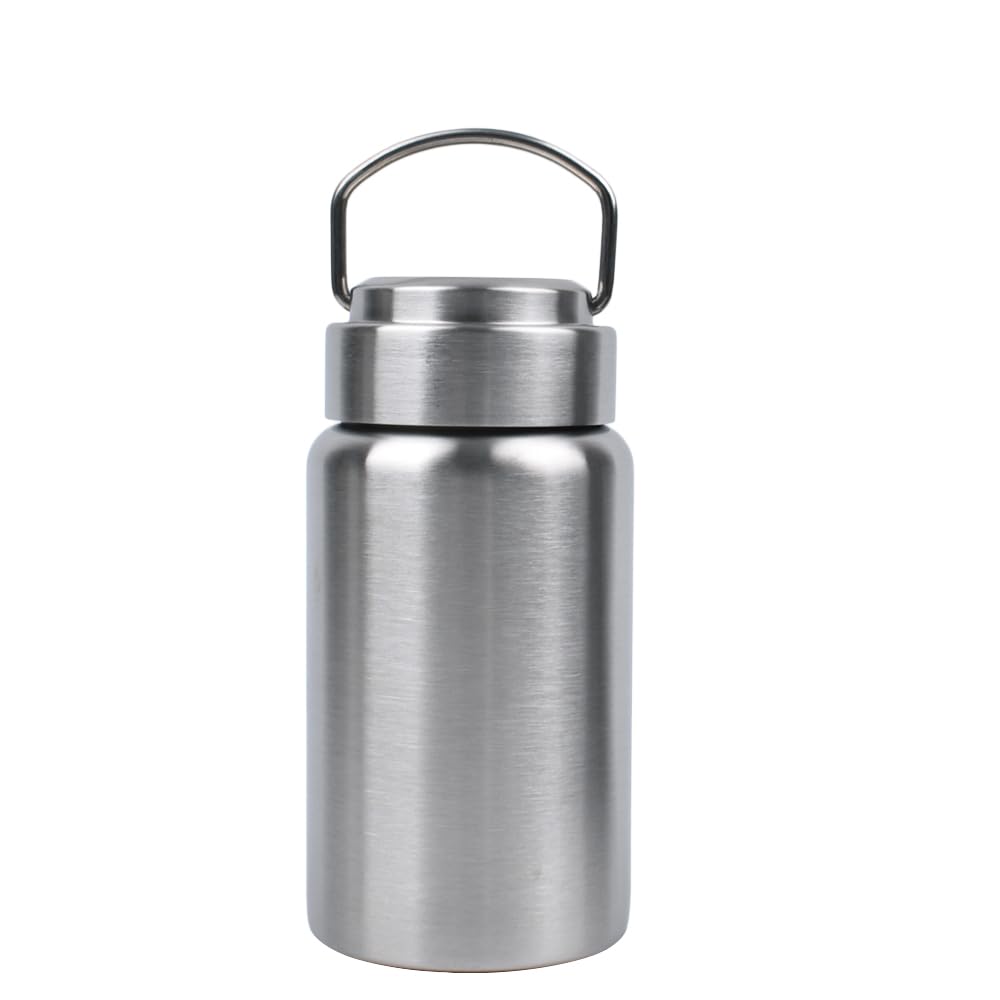 Photo 1 of CDJ 16 OZ Uninsulated Single Wall Stainless Steel Water Bottle, Reusable Metal Water Bottle for Sports, Leakproof and Durable, Perfect for Hiking, Gym, Picnics, and Outdoor Activities