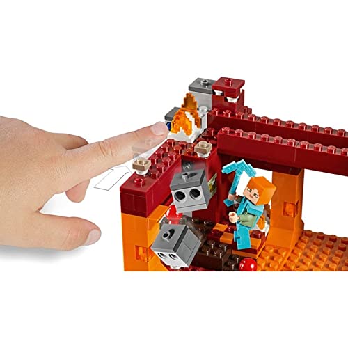 LEGO MINECRAFT THE BLAZE BRIDGE 21154 BUILDING KIT (370 PIECES)