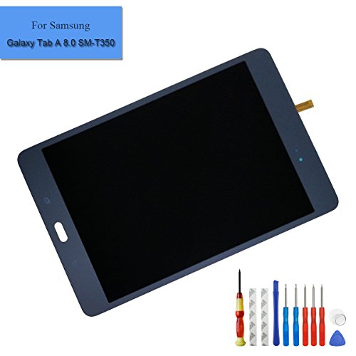 E-yiiviil Replacement LCD Compatible with Samsung Galaxy Tab A 8.0 SM-T350 T355 Display Assembly Touch Screen (Black) + Tools