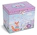 Jewelkeeper Musical Jewelry Box with 2 Pullout Drawers with Spinning Owls, Woodland Design, Twinkle Twinkle Little Star Tune