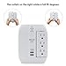 1350-Joule USB Wall Outlet Surge Protector, 6 Grounded Outlets (3 Swivel and 3 Side-Entry), 15A/125V/1875W, 2.4A Dual USB Charging Ports, ETL Listed, White