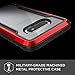 X-Doria Raptic Shield, Samsung Galaxy S10e (Formerly Defense Shield) - Military Grade Drop Tested, Anodized Aluminum, TPU, and Polycarbonate Protective Case, Samsung Galaxy S10e, Red