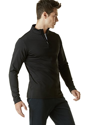 image for TSLA Men's Winterwear Sporty Slim Fit 1/4 Zip Fleece Lining Sweatshirt
