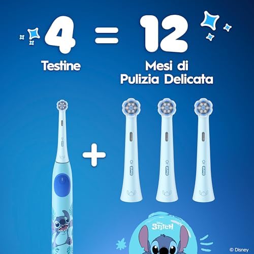 Testine di Ricambio iO Kids 6+, Azzurre, 8 Ricambi
