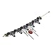 iWenSheng Halloween Costumes Jewelry for Women - Steam-Punk Black Lace Choker Necklace Gothic Jewelry Accessories, Vampire Choker Necklace Costume for Teen Girls (2#)