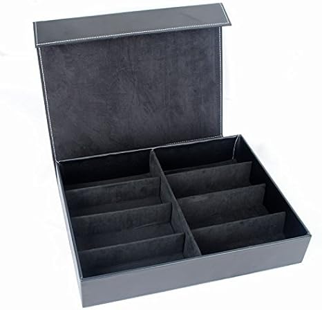 Amazon Seyococogi メガネケース 眼鏡 収納ケース 8本用 合革 ケース 留め具マグネットタイプ ボックス 紳士用 メンズ用 レディース用 婦人 アクセサリーケース ジュエリーケース コレクションケース ギフト プレゼント 贈り物 ブラック ジュエリー収納 オンライン通販