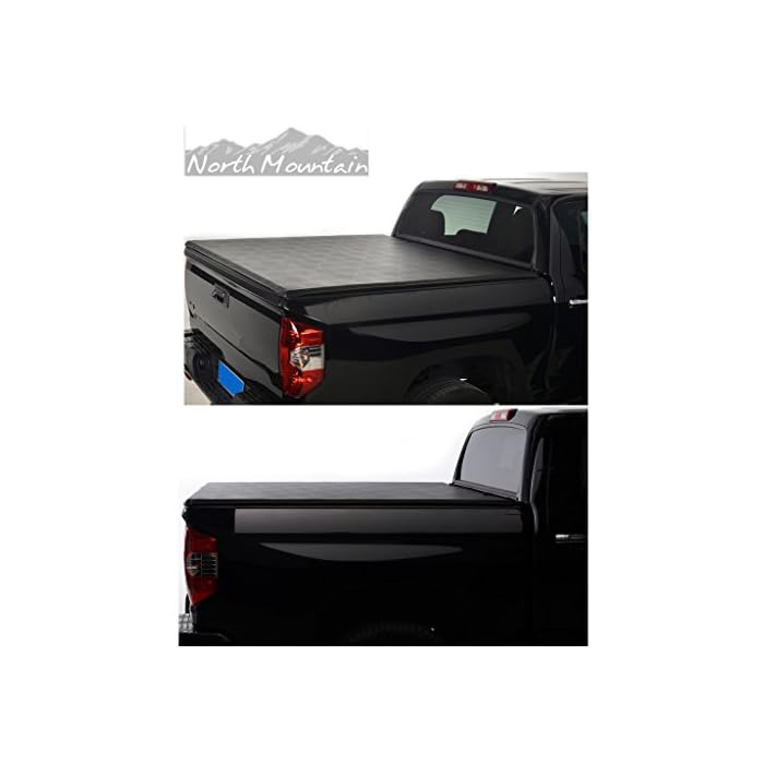Buy VioGi Black Vinyl Clamp On Soft Lock & Rollup Top Mount Tonneau Cover Assembly w/Rails