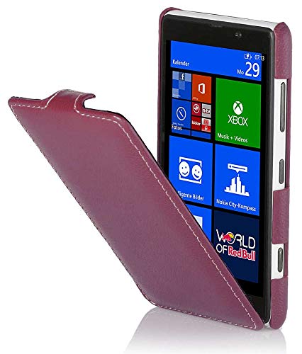 StilGut Ultraslim Case made of leather for Nokia Lumia 820 - Purple — image 1