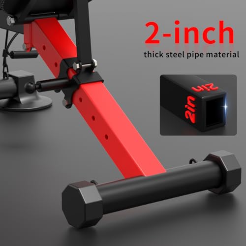 Adjustable Weight Bench,Utility Workout Bench Load 500LBS Foldable Incline Decline Benches for Home Gym Beginners and Enthusiasts muscle Building Fitness