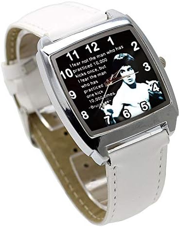 Amazon ブルースリー 腕時計 白 時計 グッズ スクエア 四角 ホワイト レディース腕時計 腕時計 通販