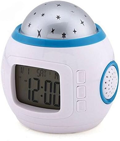 PengBO Color Change Starry Night Projection Music Digital Alarm Clock With Led Light For Kids And Baby