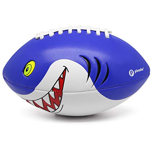 PP PICADOR Kids Football Size 3 Grip Rugby Ball for Kid Boys Girls Gift with Pump Ideal Toss Kick Practice-Indoor Outdoor use(Shark)
