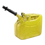 Wavian USA JC0010YVS Authentic NATO Jerry Fuel Can and Spout System Yellow (10 Litre)