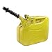 Wavian USA JC0010YVS Authentic NATO Jerry Fuel Can and Spout System Yellow (10 Litre)