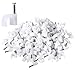 Darller 200 Pack Nail in Cable Clips Ethernet Cable Nails Tacks Clips 7mm for Cat6 Cable - White primary