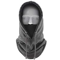 ZuiKyuan Winter Warm Fleece Hat Tactical Heavyweight Balaclava Outdoor Sports Mask (Gray)