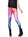 Pink Wind Ladies Sexy Galaxy Space Print Leggings Pant Stretch Tights