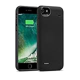 Battery Case iPhone 8 Plus / 7 Plus / 6 Plus / 6s Plus,  Supports Lightning Headphones,  Maleen External Backup Battery Juice Pack, Slim Portable Charging Case for 5.5 inch iPhone 4000mAh Black