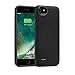 iPhone 8/7/6s/6 Battery Case, Rechargeable Extended Backup Charger, Slim Protective Portable Power Charging Case for 4.7 inch iPhone, Support Lightning Wired Headphones,3000mAh,Black
