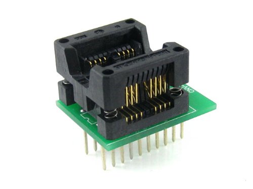 Waveshare SOP8 TO DIP8 2-Units SO8 SOIC8 Enplas IC Programming Adapter Test Burn-in Socket 5.4mm Width 1.27mm Pitch