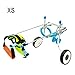 Adjustable Dog Wheelchair ＸＳ Size, Weight 4.4 to 17.6 lbs, Hip Height:7.5