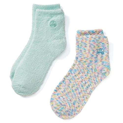 Earth Therapeutics Aloe Socks, 2 Pair Per Package (1 Pair Multi-colored, One Pair Aqua) - //medicalbooks.filipinodoctors.org