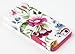 DandyCase 2in1 Hybrid High Impact Hard Pink & Blue Flower Pattern + Silicone Case Cover for Apple iPhone 5C Screen Cleaner (Pink & Blue)