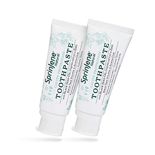 Sprinjene Natural SLS Free Toothpaste with Fluoride for Cavity