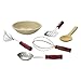 The Queen's Treasures 6 Pc Kitchen Tool Accessory Set for 18 Inch American Girl Doll Furniture: Mixing Bowl Plus 5 Kitchen Utensil Tools