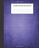 Paperback Composition Notebook: Indigo Sage Pattern College Ruled Notebook Lined School Journal Book
