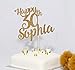 Birthday Cake Topper, Customized Name and All Ages, 1st, 18th, 21st, 30th 40th 50th 60th 70th 80th 90th, Custom Name and Age Cake Topper