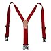 1 1/2 In. Original Perry Suspenders, Tall, Red