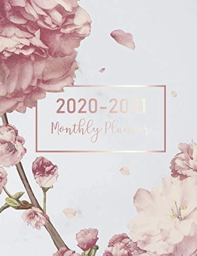 2020-2021 Monthly Planner: Marble Flower Cover | 2 Year Calendar 2020-2021 Monthly | 24 Months Agenda Planner wtth Holiday | Academic Schedule ... 8.5x11, 24 Months Jan 2020 to Dec 2021) Paperback – May 30, 2019