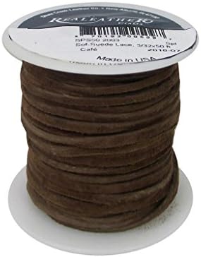 Silver Creek Leather Silver Creek 3/32" x50' Cafe SFT Suede Lace