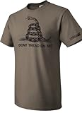 Dark Ink Black Don't Tread On Me T-Shirt