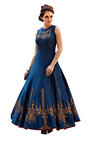 silk anarkali dress material